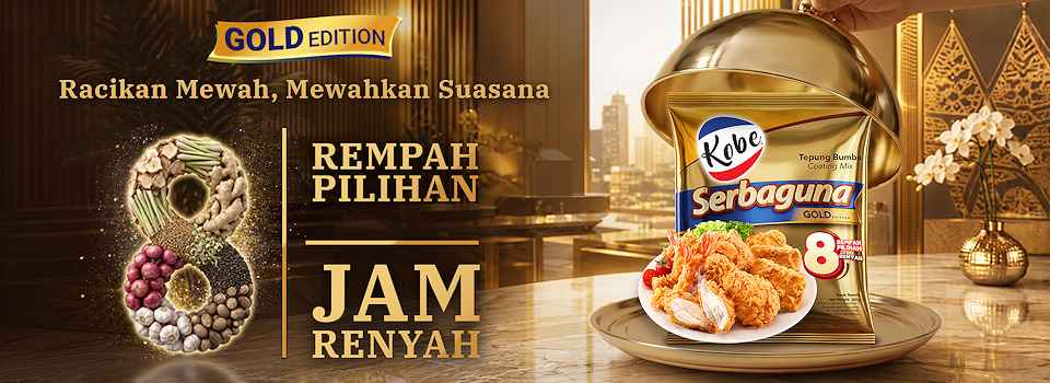 Kobe Tepung Serbaguna Gold banner